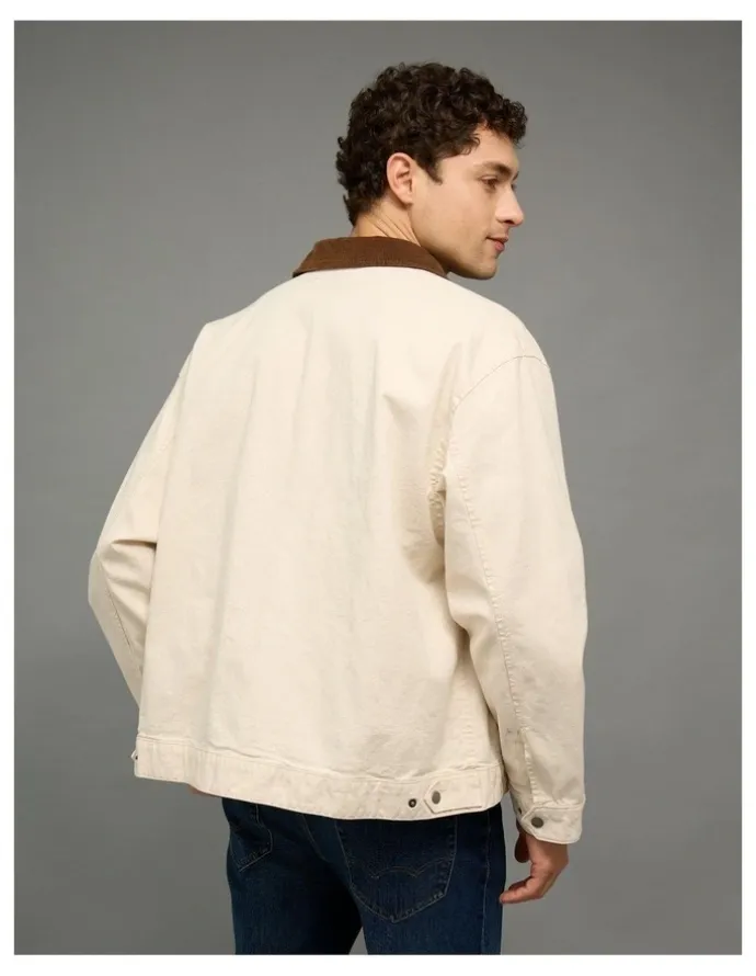 American Eagle Workwear Jacket in Natural
