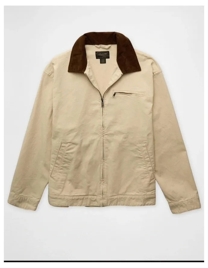American Eagle Workwear Jacket in Natural