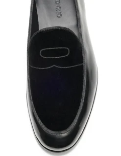 Aquila Bass Penny Loafers in Black