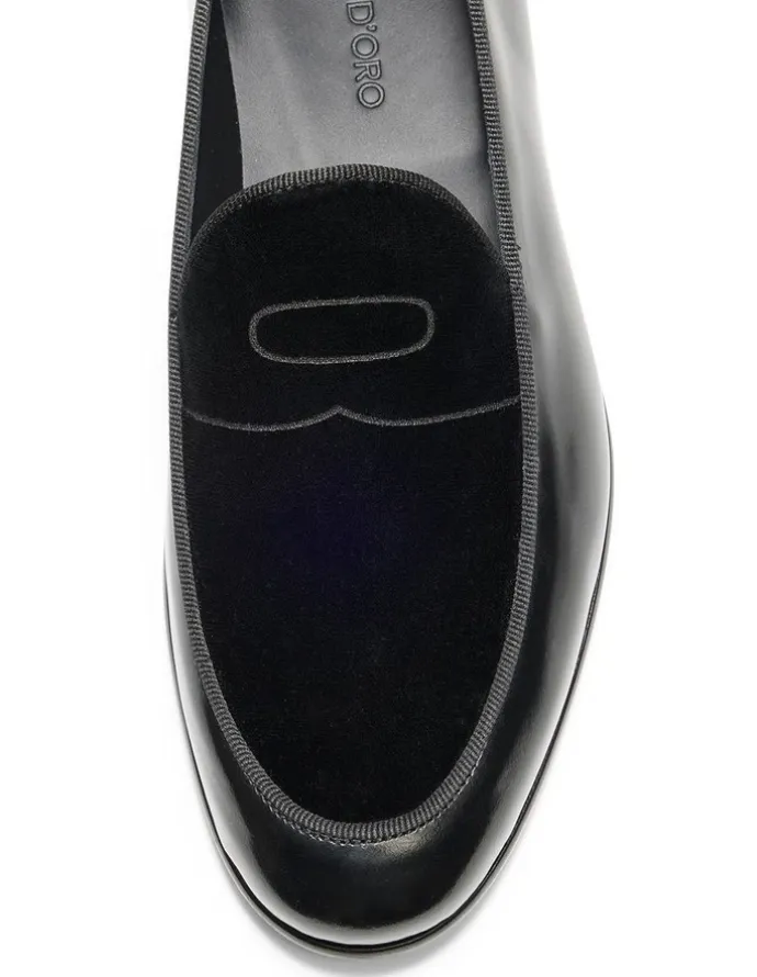 Aquila Bass Penny Loafers in Black
