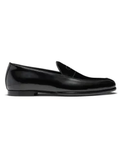 Aquila Bass Penny Loafers in Black