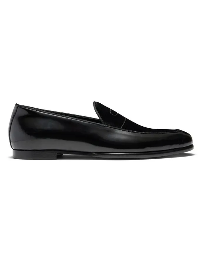 Aquila Bass Penny Loafers in Black