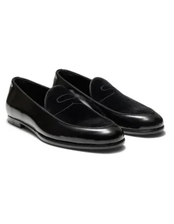Aquila Bass Penny Loafers in Black