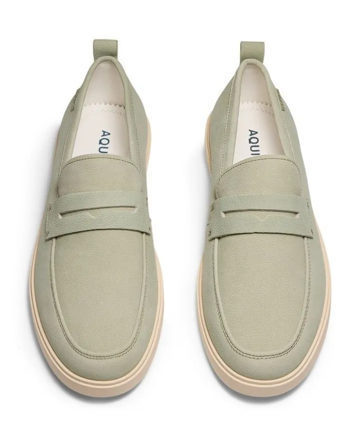 Aquila Breeze Nubuck Loafers in Mint