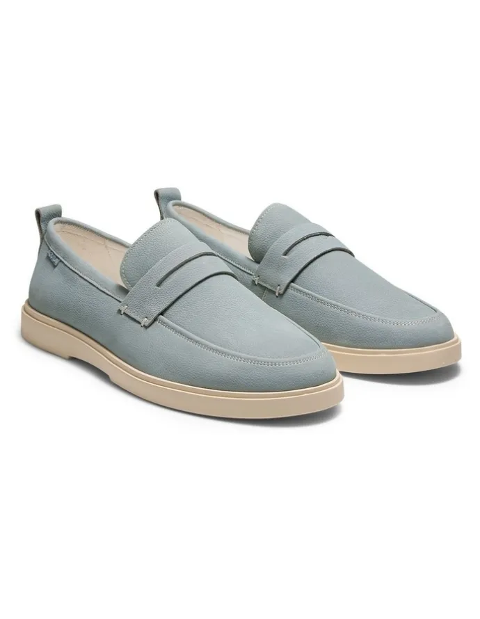 Aquila Breeze Nubuck Loafers in Sky