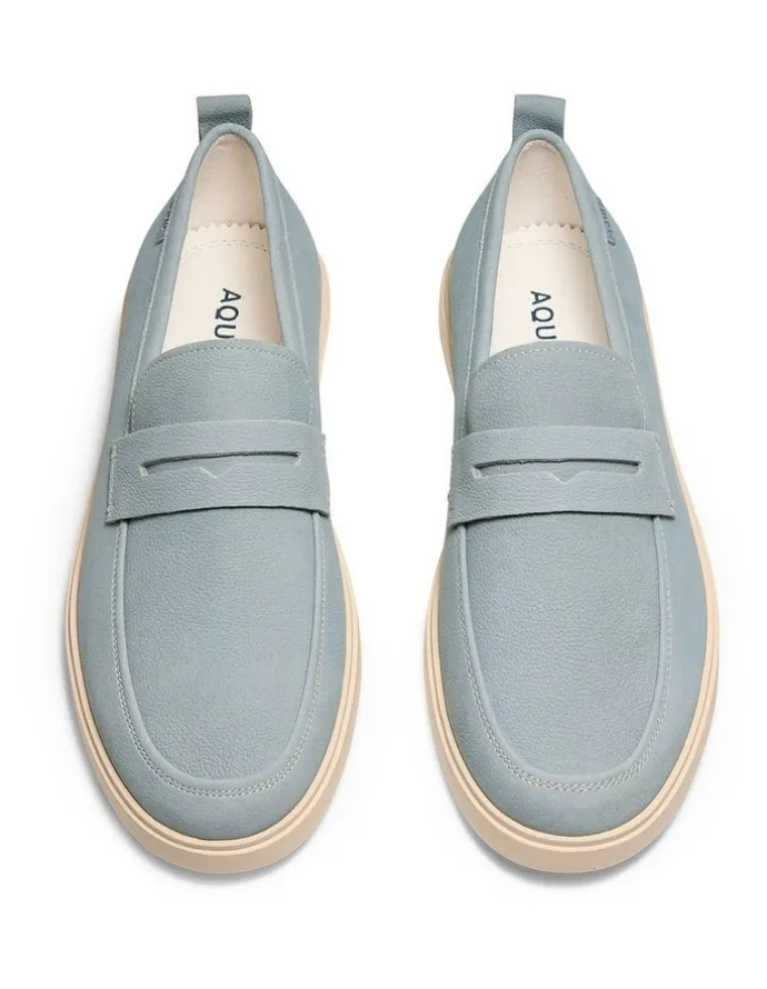 Aquila Breeze Nubuck Loafers in Sky