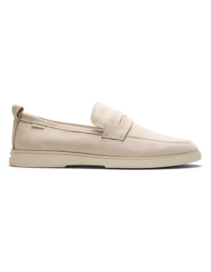Aquila Breeze Nubuck Loafers in Bone