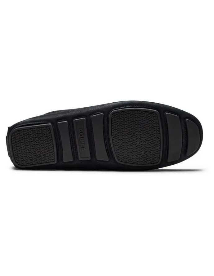 Aquila Cisco Nubuck Driving Shoes in Midnight