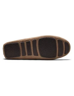 Aquila Cisco Nubuck Driving Shoes in Taupe