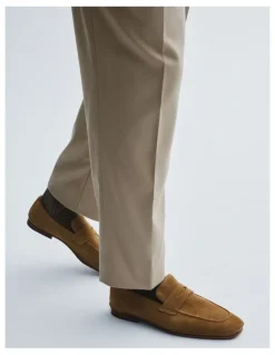 Aquila Corso Suede Loafers in Tan