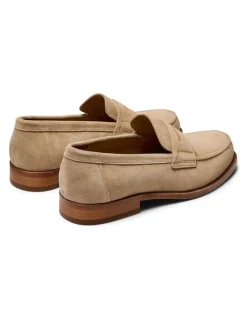 Aquila Dartmouth Suede Loafers in Sand