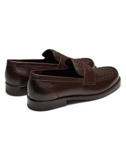 Aquila Dartmouth Weave Loafers in Brown