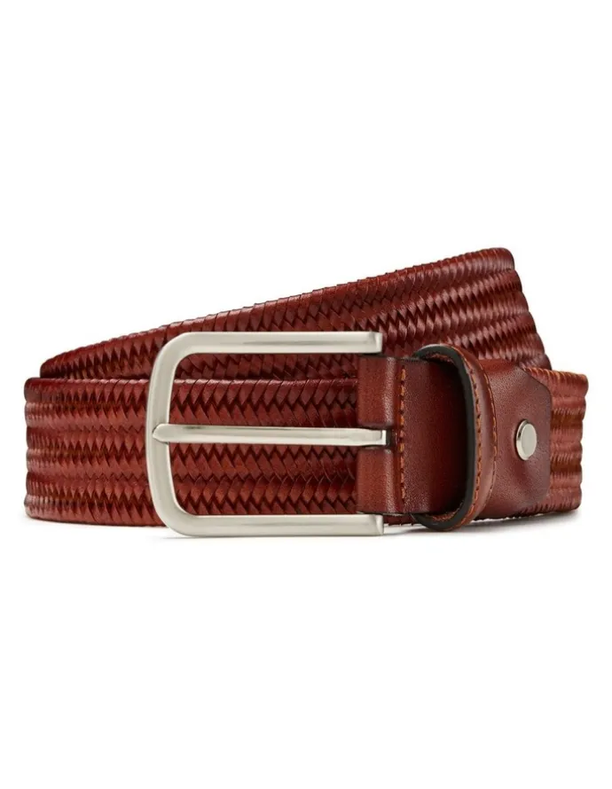 Aquila Devon Leather Belt in Whiskey
