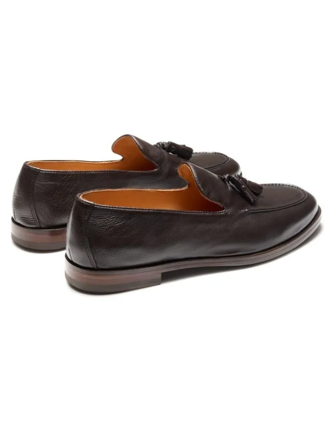 Aquila Elias Tassel Loafers in Brown