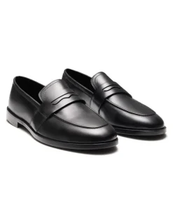 Aquila Elliot Penny Loafers in Black