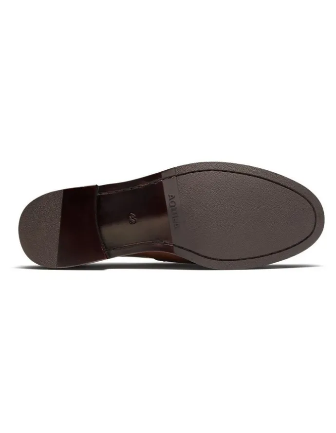 Aquila Elliot Penny Loafers in Tan