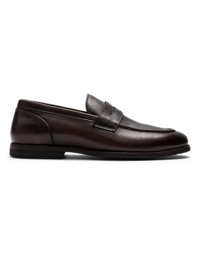 Aquila Elton Penny Loafers in Brown