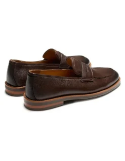 Aquila Emilio Penny Loafers in Dark Brown