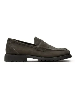 Aquila Ezra Loafers in Charcoal