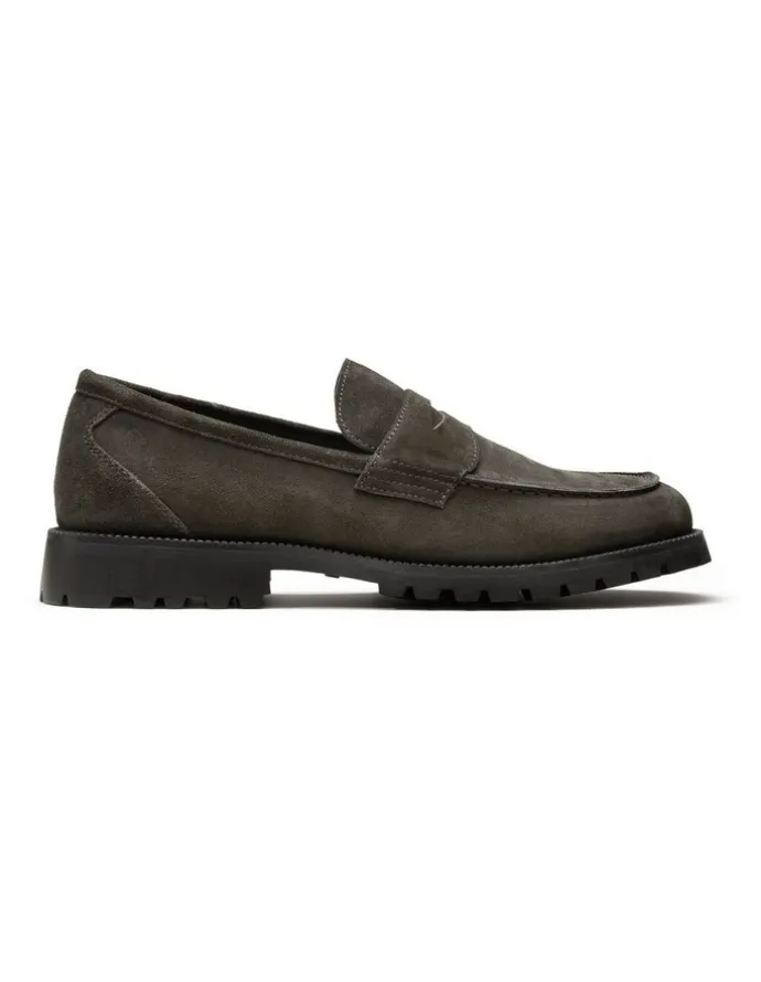 Aquila Ezra Loafers in Charcoal