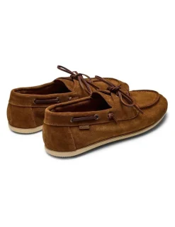 Aquila Keel Suede Boat Shoes in Tan