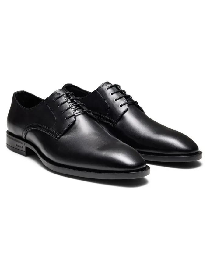 Aquila Magnus Derby Shoes in Black