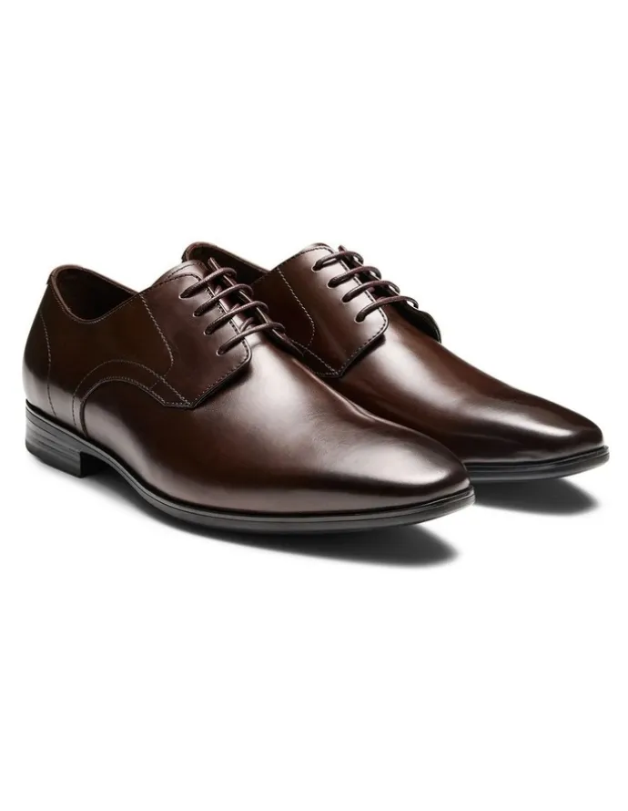 Aquila Marvin Leather Dress Shoes in Brown