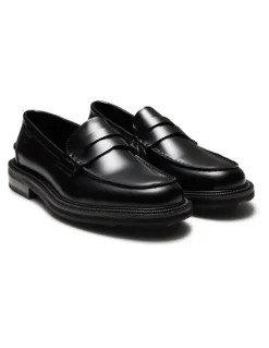 Aquila Mensa Penny Loafers in Black