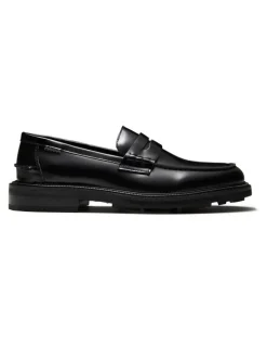 Aquila Mensa Penny Loafers in Black