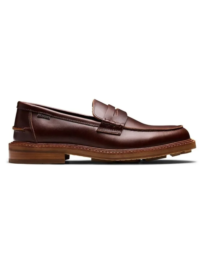 Aquila Mensa Penny Loafers in Redwood