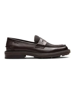 Aquila Mensa Pony Loafers in Brown