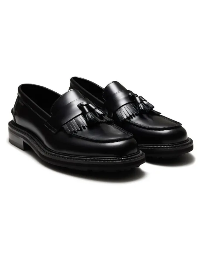 Aquila Mensa Tassel Loafers in Black