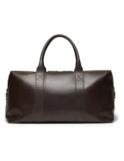 Aquila Montoro Leather Weekender Bag in Brown