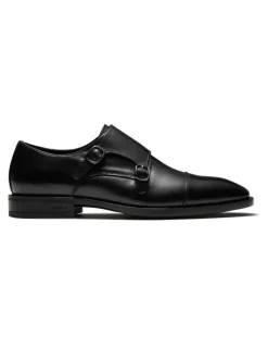 Aquila Murphy Monk Strap Shoes in Black