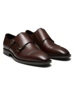 Aquila Murphy Monk Strap Shoes in Brown