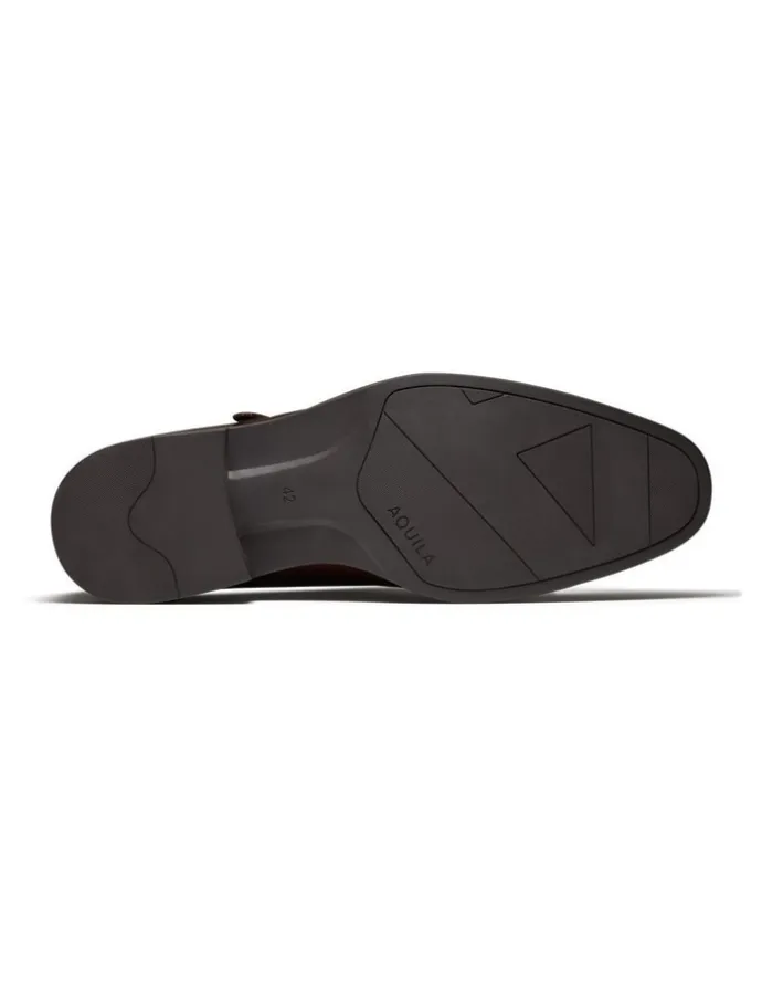 Aquila Murphy Monk Strap Shoes in Brown