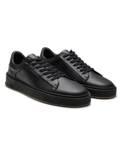 Aquila Odin Leather Sneakers in Black