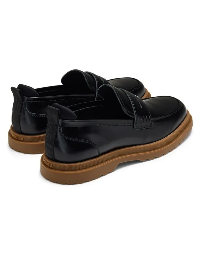 Aquila Radar Penny Loafers in Black
