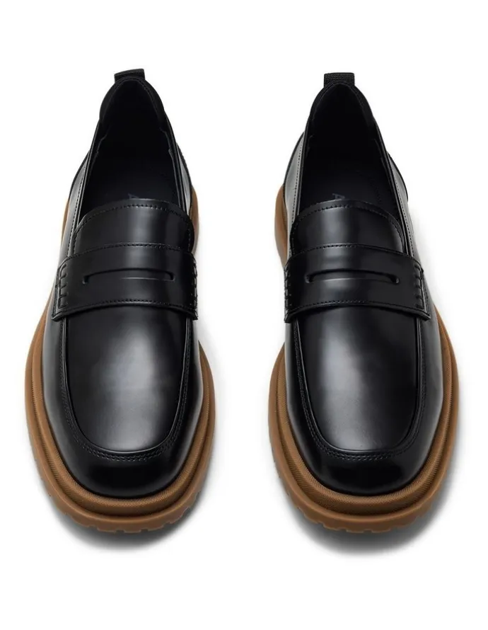 Aquila Radar Penny Loafers in Black