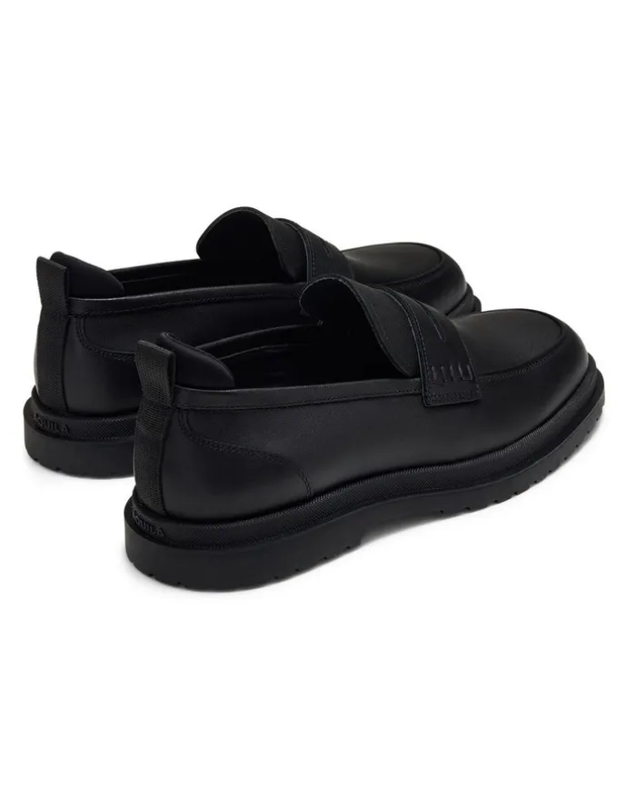Aquila Radar Penny Loafers in Black