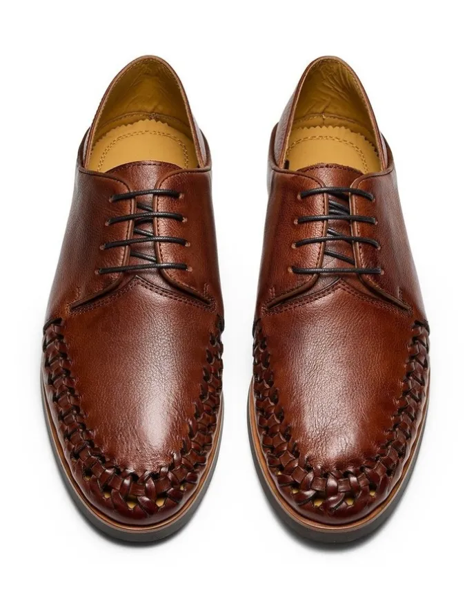 Aquila Rico Derby Shoes in Tan
