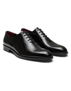 Aquila Simmons Oxford Shoes in Patent Black