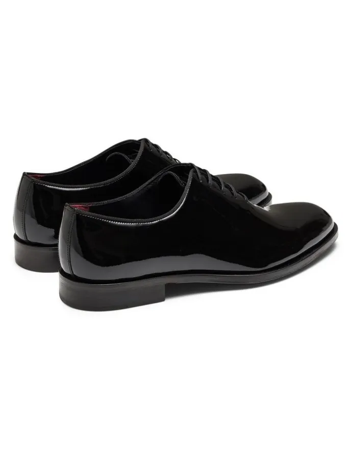 Aquila Simmons Oxford Shoes in Patent Black