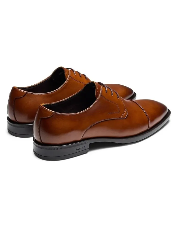 Aquila Stuart Derby Shoes in Tan