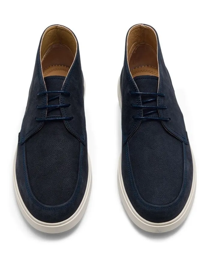 Aquila Breeze Nubuck Chukka Boot in Navy
