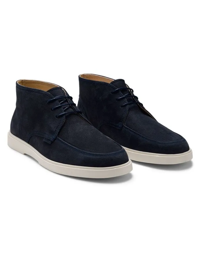Aquila Breeze Nubuck Chukka Boot in Navy