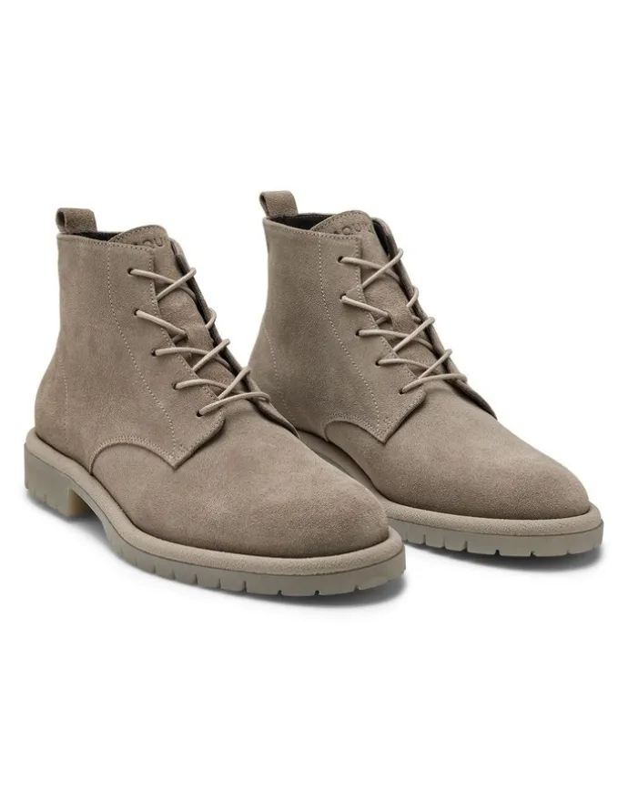 Aquila Canyon Suede Lace-Up Boots in Beige