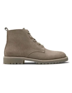 Aquila Canyon Suede Lace-Up Boots in Beige