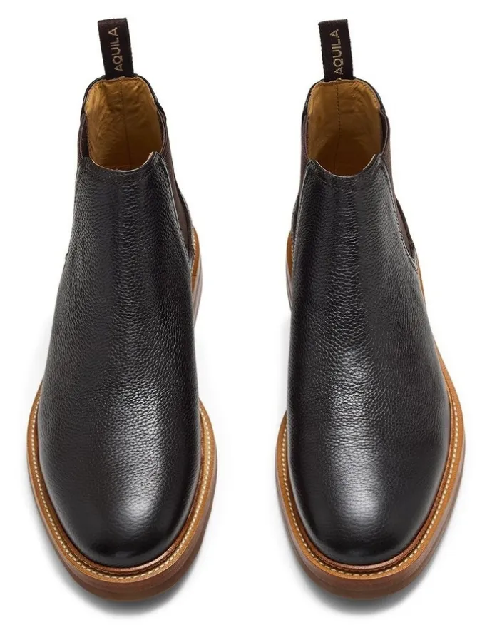 Aquila Dakar Chelsea Boots in Dark Brown