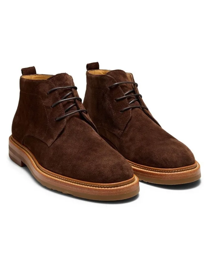 Aquila Dakar Suede Chukka Boots in Brown